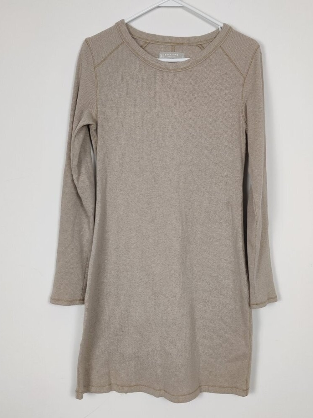 💫 Everlane Women's Cotton Crewneck Sweater in Light Beige
